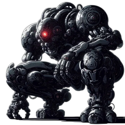robot, creature, animal, weapon transparent PNG cut-out