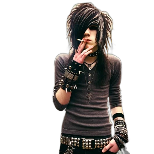 jacket, hair, photorealistic, concept art transparent PNG cut-out