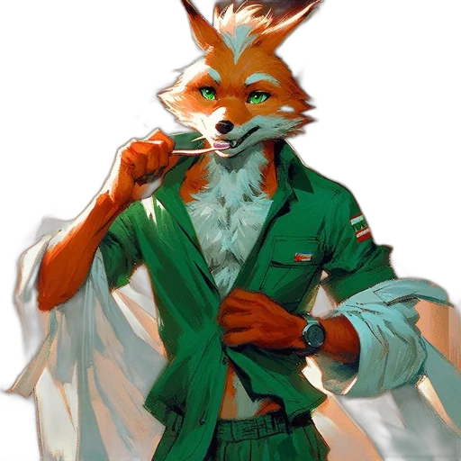jacket, staff, animal, mask transparent PNG cut-out