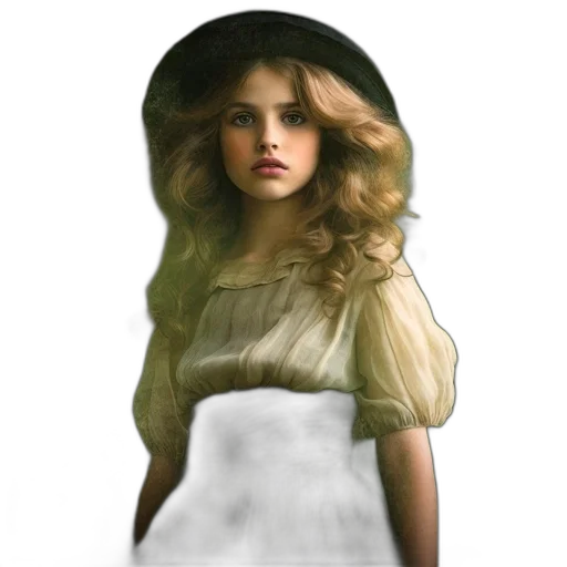 dress, hat, hair, crown transparent PNG cut-out