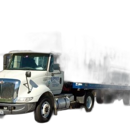 photorealistic, sysco, delivery, truck transparent PNG cut-out