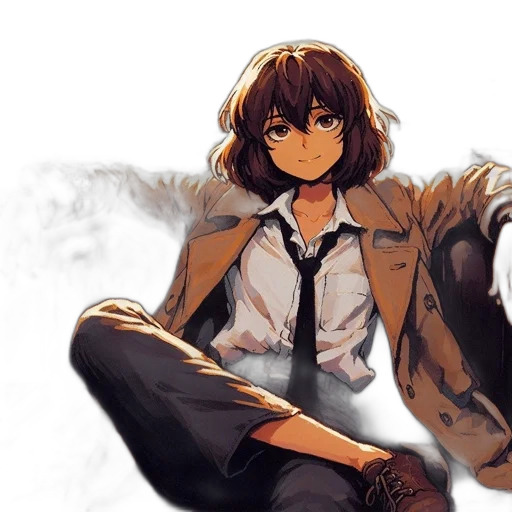 jacket, umbrella, robot, face transparent PNG cut-out