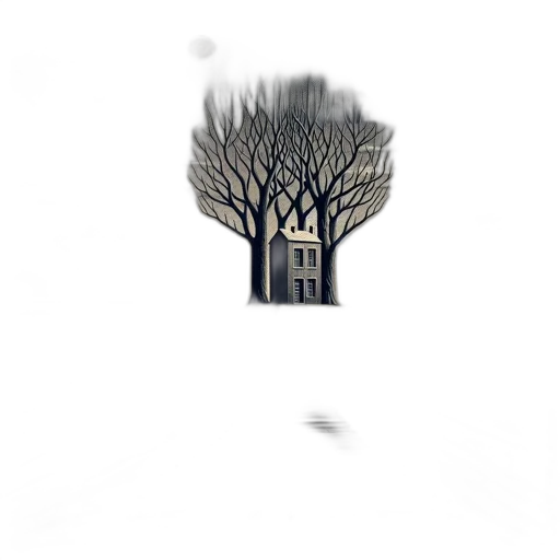 tree, building, hair, robot transparent PNG cut-out