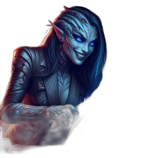 face, staff, dragon, fantasy art transparent PNG cut-out
