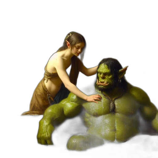 creature, concept art, fantasy art, photorealistic transparent PNG cut-out
