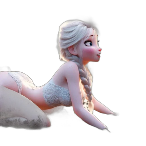 creature, dress, concept art, 3d render transparent PNG cut-out