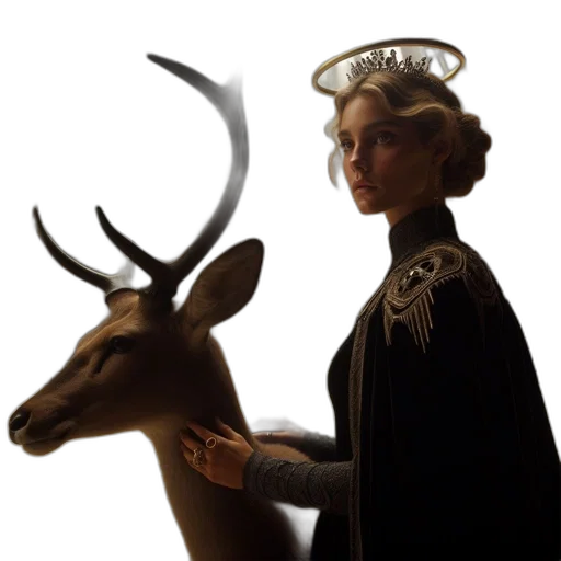 crown, jewelry, animal, staff transparent PNG cut-out