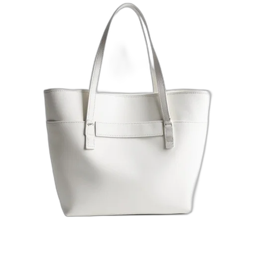 handbag, white, color, suitable transparent PNG cut-out
