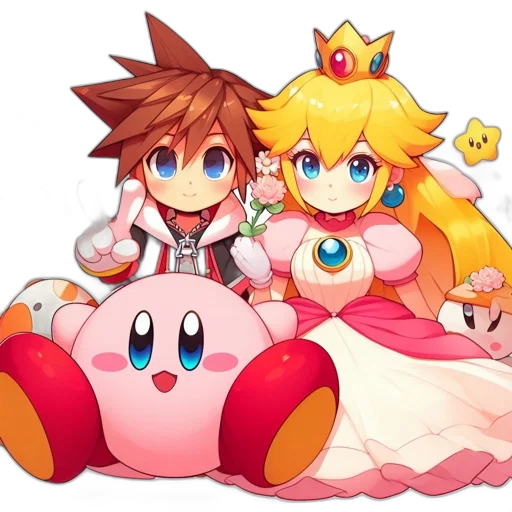 crown, dress, weapon, pixel art transparent PNG cut-out