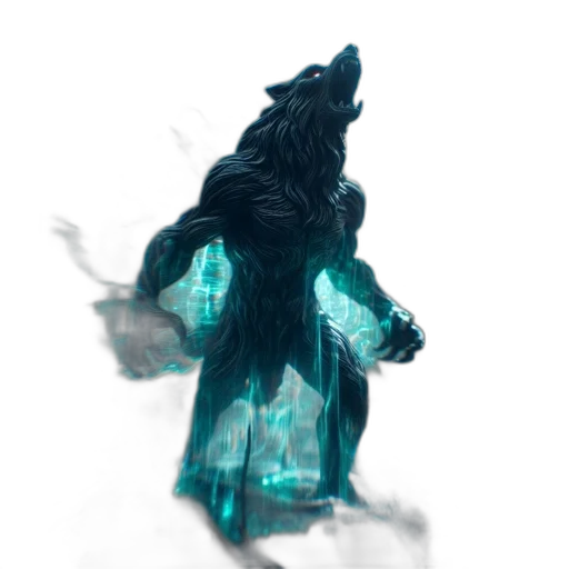 creature, dragon, mask, staff transparent PNG cut-out