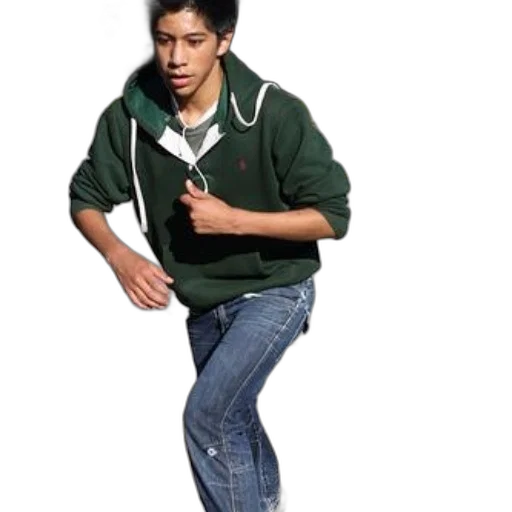 jacket, shoes, staff, weapon transparent PNG cut-out