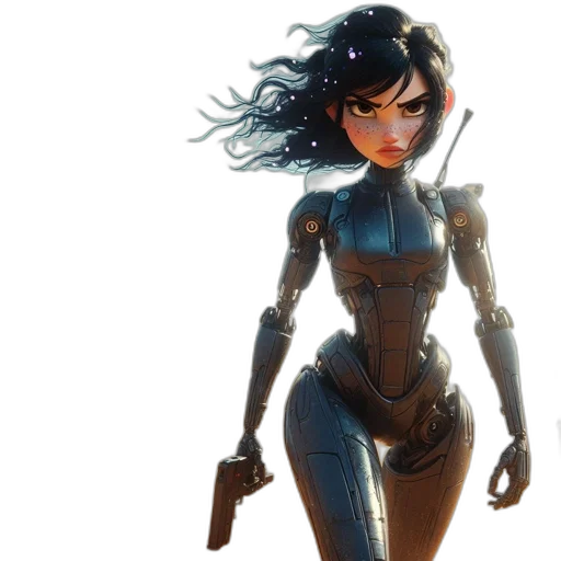 robot, weapon, concept art, comic book art transparent PNG cut-out