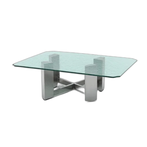 furniture, 3d render, modern, glass transparent PNG cut-out