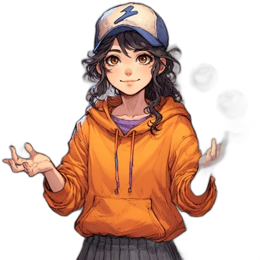 staff, hat, jacket, face transparent PNG cut-out