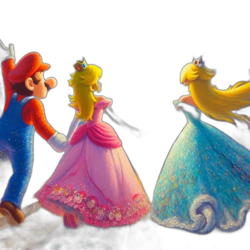 crown, dress, concept art, watercolor transparent PNG cut-out