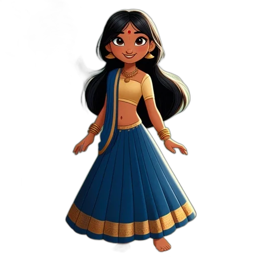 dress, concept art, 3d render, cartoon transparent PNG cut-out