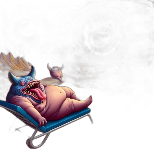 dragon, creature, staff, concept art transparent PNG cut-out