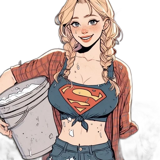 comic book art, cartoon, concept art, watercolor transparent PNG cut-out