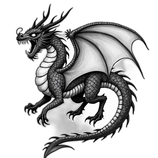 dragon, staff, animal, creature transparent PNG cut-out