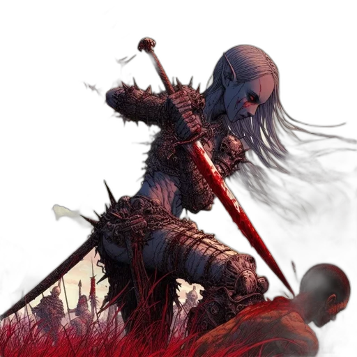 sword, weapon, concept art, fantasy art transparent PNG cut-out