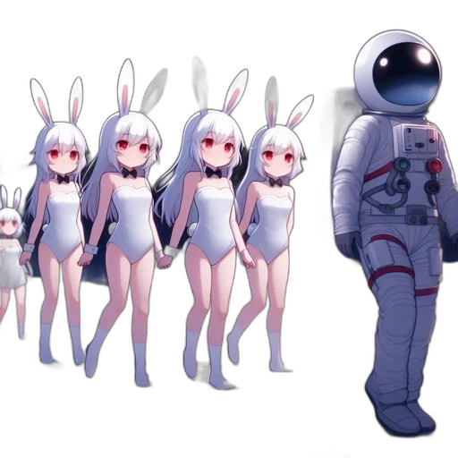 robot, creature, mask, staff transparent PNG cut-out