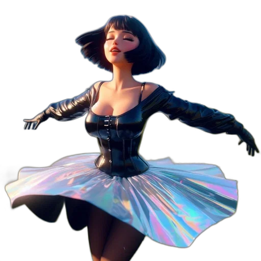 dress, jacket, robot, concept art transparent PNG cut-out