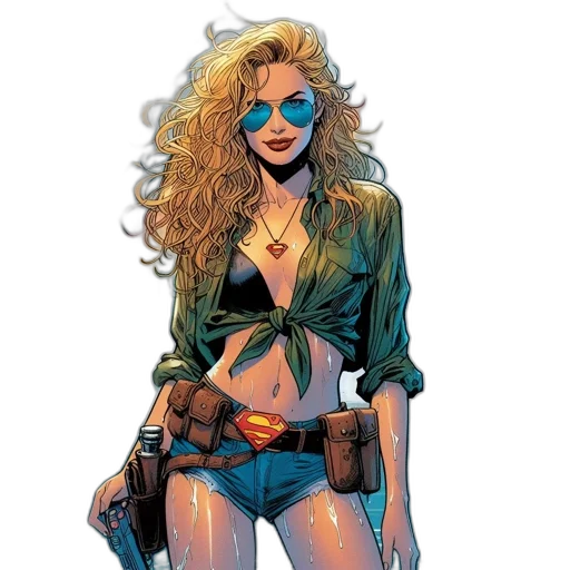 jacket, comic book art, concept art, cartoon transparent PNG cut-out