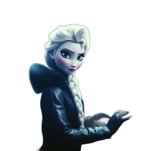 jacket, staff, face, robot transparent PNG cut-out