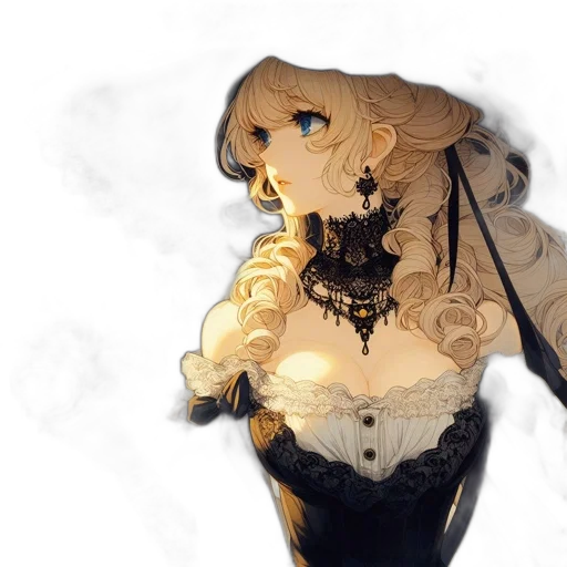 dress, mask, crown, weapon transparent PNG cut-out