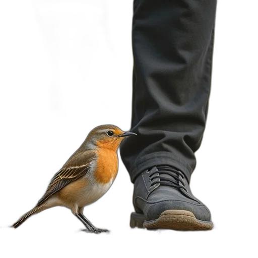 shoes, animal, staff, photorealistic transparent PNG cut-out
