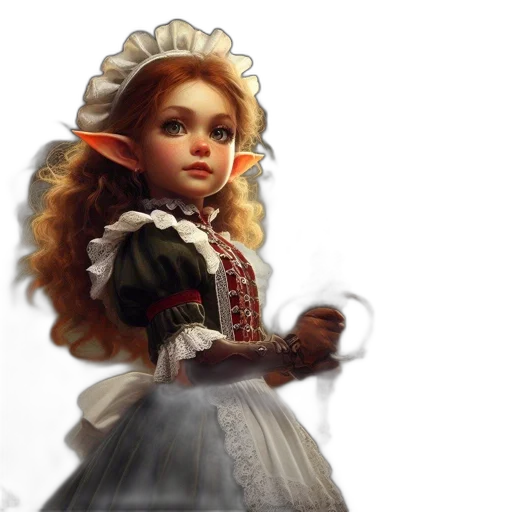 dress, staff, fantasy art, concept art transparent PNG cut-out