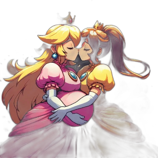 crown, dress, concept art, pixel art transparent PNG cut-out