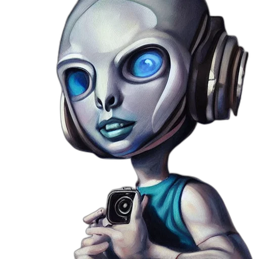 robot, face, creature, mask transparent PNG cut-out