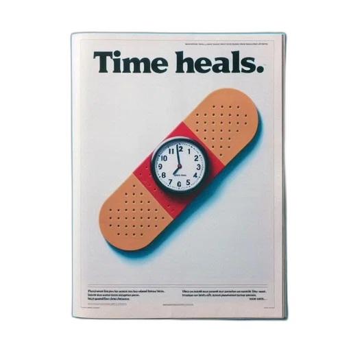 magazine, page, features, clock-shaped transparent PNG cut-out