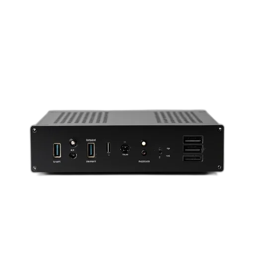 3d render, black, power, amplifier transparent PNG cut-out