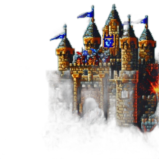 crown, dragon, pixel art, fantasy art transparent PNG cut-out