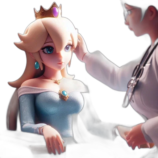 crown, staff, dress, robot transparent PNG cut-out