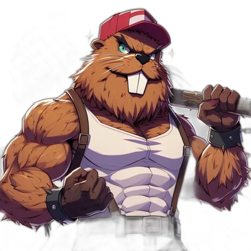 animal, staff, pixel art, cartoon transparent PNG cut-out