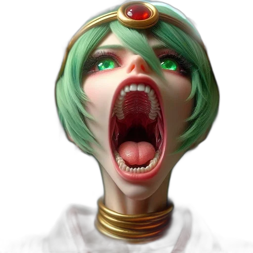 face, mask, staff, creature transparent PNG cut-out