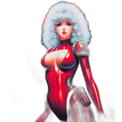 robot, comic book art, concept art, fantasy art transparent PNG cut-out