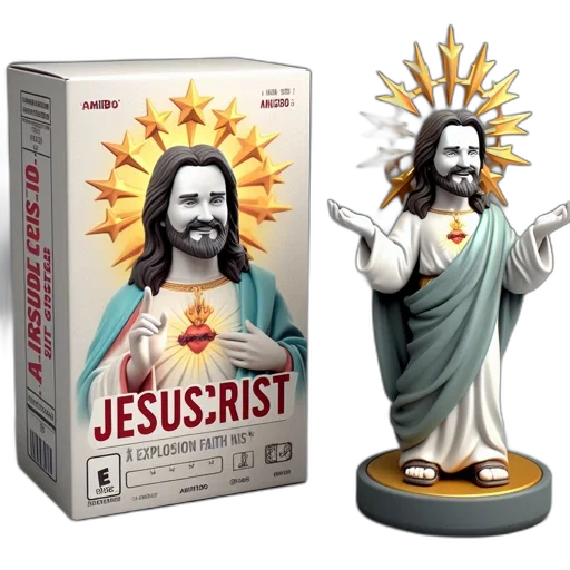 3d render, figurine, religious, figure transparent PNG cut-out