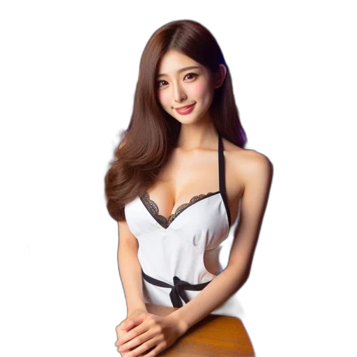 dress, photorealistic, oil painting, cartoon transparent PNG cut-out