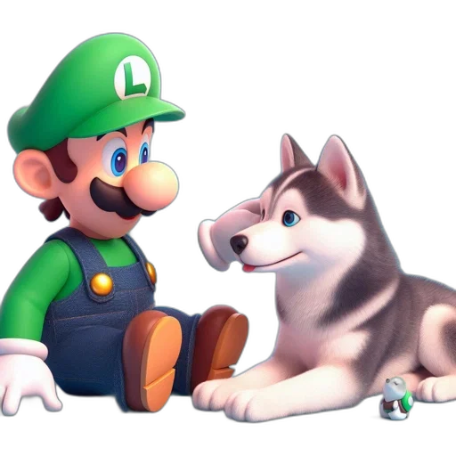 animal, concept art, 3d render, pixel art transparent PNG cut-out