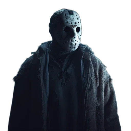 mask, face, creature, jacket transparent PNG cut-out