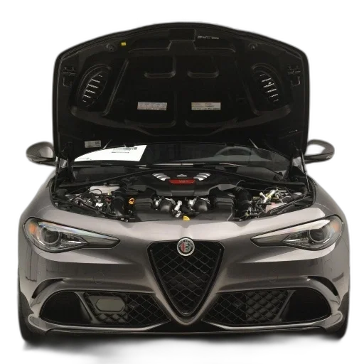 car, silver, alfa, romeo transparent PNG cut-out