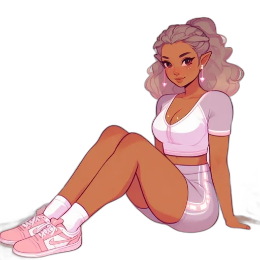 shoes, dress, vaporwave, concept art transparent PNG cut-out