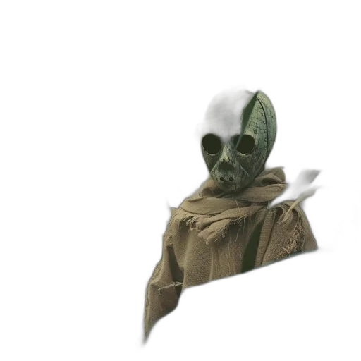 mask, creature, staff, face transparent PNG cut-out