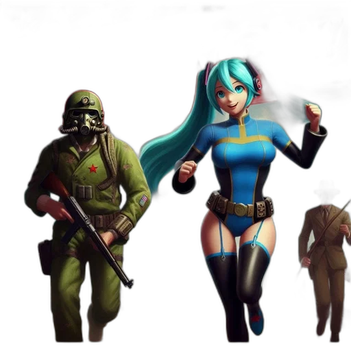 concept art, fantasy art, pixel art, comic book art transparent PNG cut-out