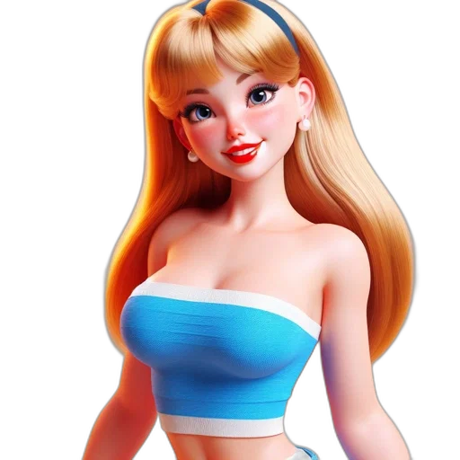 dress, 3d render, cartoon, photorealistic transparent PNG cut-out
