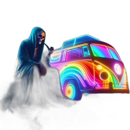 car, concept art, cyberpunk, fantasy art transparent PNG cut-out
